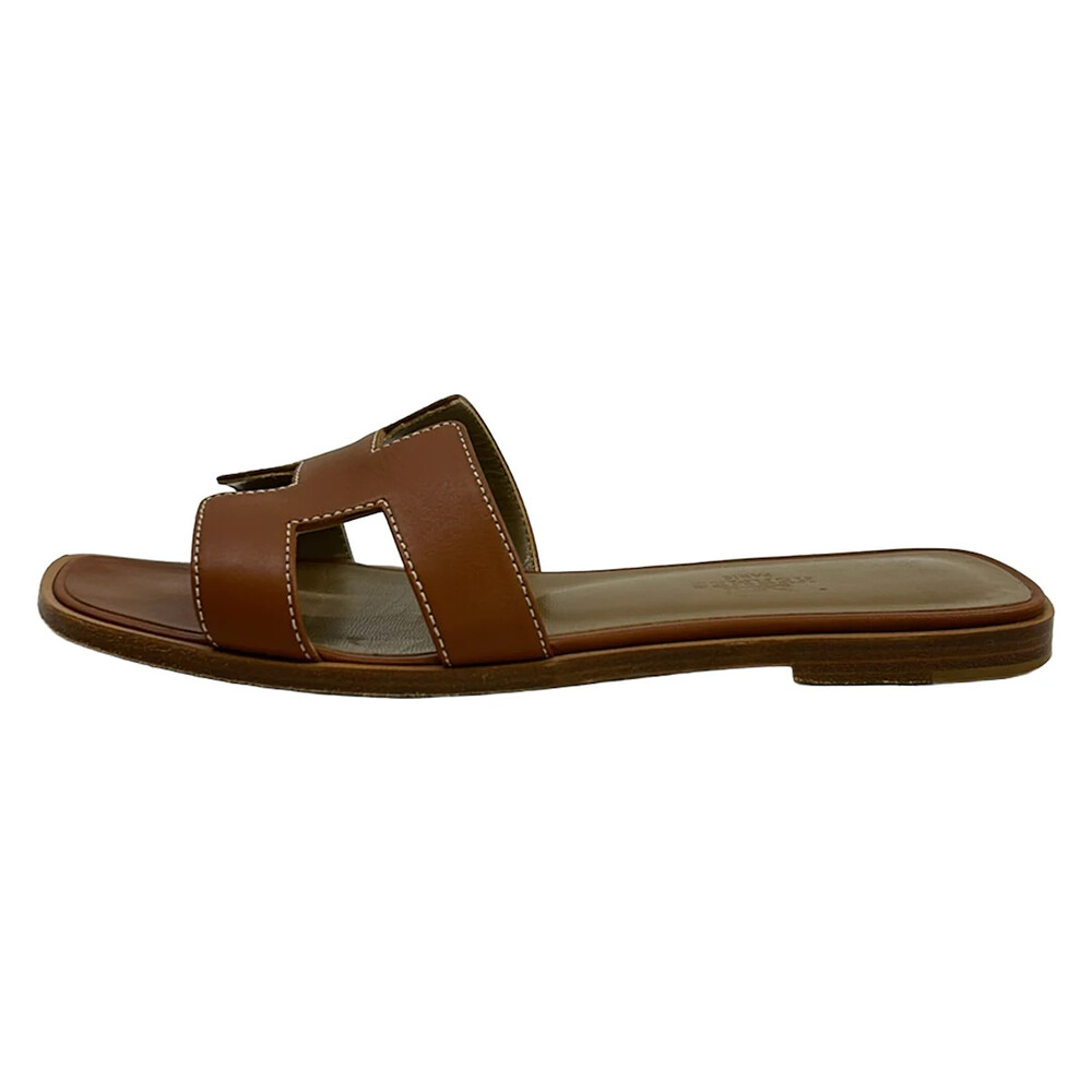 Hermes Oran Gold (Brown) Box Calf #346399H79B